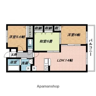 アヴニール・パレ【2階】の間取り