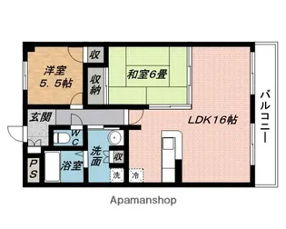佳千ビルⅢ【6階】の間取り