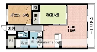 佳千ビルⅢ【4階】の間取り