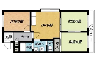 グレイスハイツ【1階】の間取り