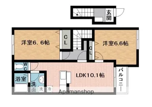 サンルーラル Ⅱ【2階】の間取り