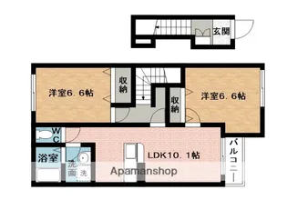サンルーラル Ⅱ【2階】の間取り