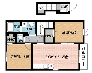 インノバールⅠ【2階】の間取り