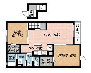 サニーハウスⅡ希央台【4階】の間取り