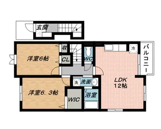 アンジュⅠ【2階】の間取り