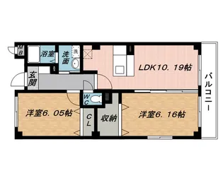 ヌーベル コリーヌ【3階】の間取り