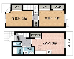 グラシアスⅢ【1階】の間取り