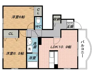 エアリーヒル21 A【1階】の間取り