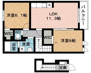 インノバールⅡ【2階】の間取り