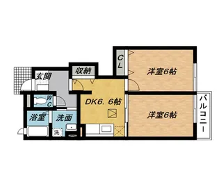 サンヒルズ鴻之台【1階】の間取り