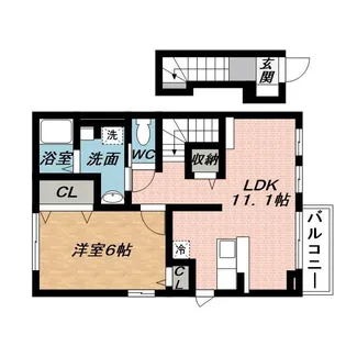 ベルオーブ Ⅳ【2階】の間取り