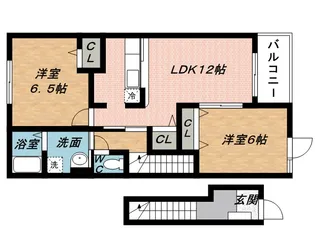グランシエル・コウⅡ A【2階】の間取り
