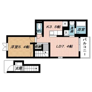 サニーハウスⅡ希央台2番館【2階】の間取り