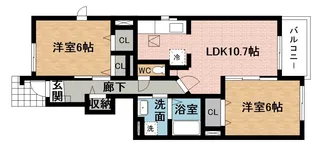 ピアチェヴォーレⅠ【1階】の間取り