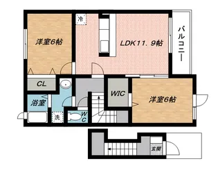 プロムナード【2階】の間取り