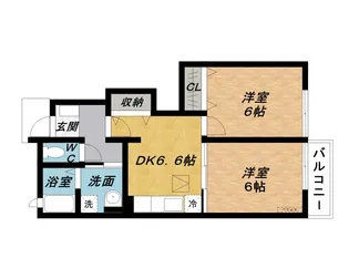 ネオ・グランツ名張Ⅱ【1階】の間取り