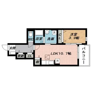 グラン ヒル 山荘【1階】の間取り