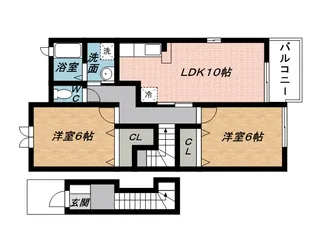 ルミエール鴻之台【2階】の間取り