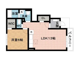 ファミーユ藤ノ木 A棟【1階】の間取り