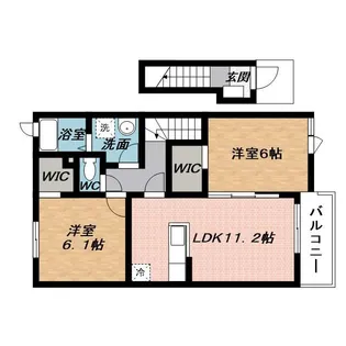 ユニゾン【2階】の間取り