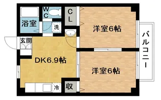 サンプラザ【2階】の間取り