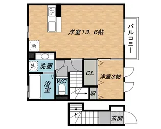 ハレ ルアナ【2階】の間取り