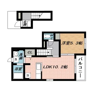 ヴィラ アベニューA【2階】の間取り