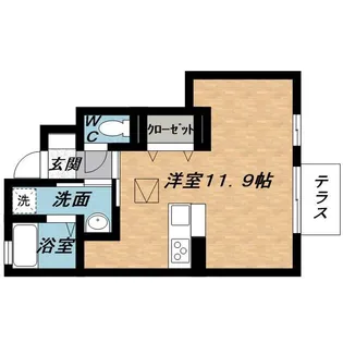 RESIDENCE蔵持【1階】の間取り