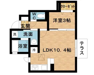 RESIDENCE蔵持【1階】の間取り