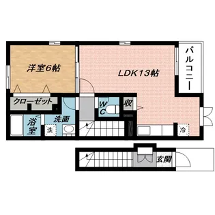 NKBアーバンパレス【2階】の間取り