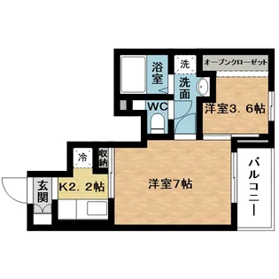 ボナール希央台Ⅱ【1階】の間取り