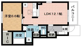 エトワールくらもちA【1階】の間取り