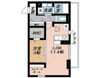 エクラ【1階】の間取り