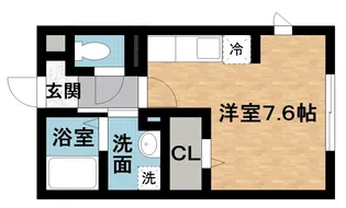 ソシア ヴィルヌーヴ B【2階】の間取り