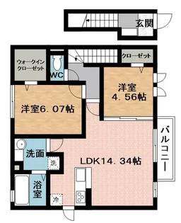 ヴィレッジ・エモンV【2階】の間取り