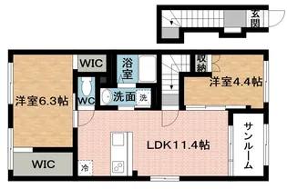 トキワオリーブ【2階】の間取り