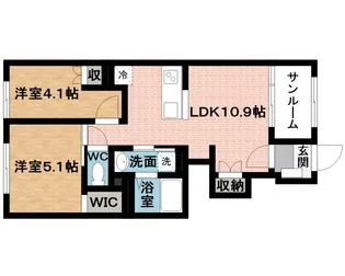 トキワオリーブ【1階】の間取り