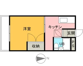 コーポランドムラタ【00101号室】の間取り