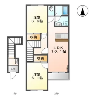 エクシードⅠ【2階】の間取り