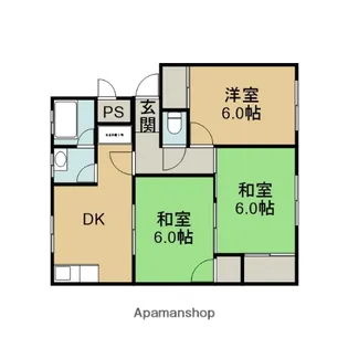 グランドハイツ【203号室】の間取り