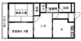 サンパレス伊藤【1階】の間取り