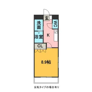 コーポミツワA【1階】の間取り