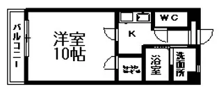 ラフィネ多度【1階】の間取り