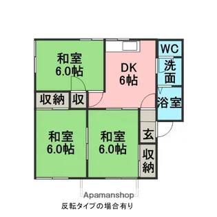 タウンスギモト【1階】の間取り