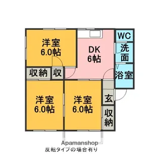 タウンスギモト【2階】の間取り
