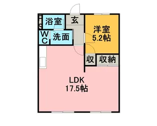 アーバンハイツNIWA【1階】の間取り