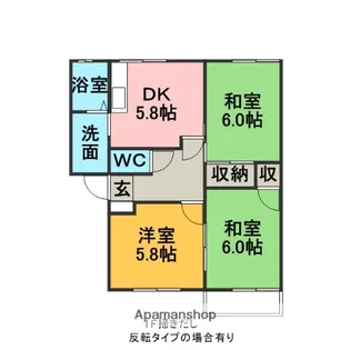 マドンナB【1階】の間取り