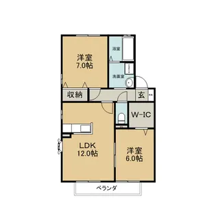 サンピラー B【2階】の間取り