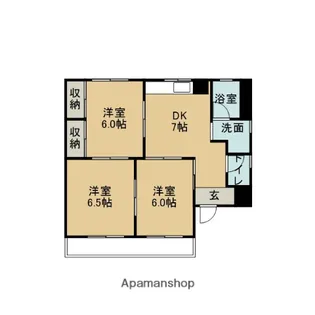 メゾン末広【3階】の間取り