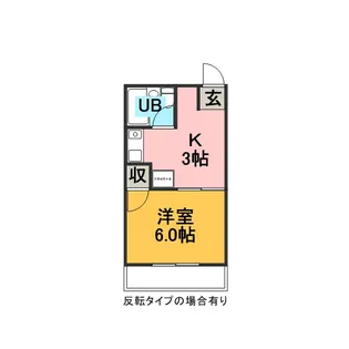 コーポパーシモン【3階】の間取り